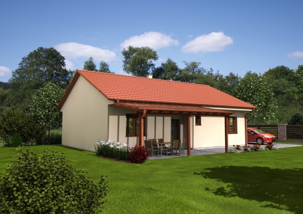 Dřevostavba bungalov Černouček 2018