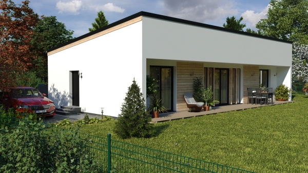 Dřevostavba bungalov Mimoň 2021