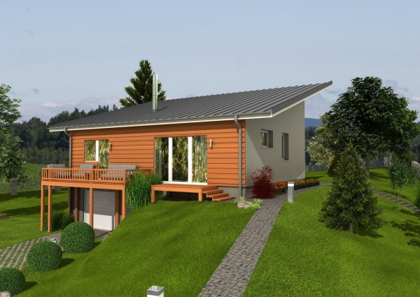 Dřevostavba bungalov Liberec 2015